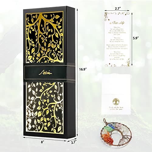 Gifts for Mom & Grandma - Outdoor Wind Chimes with Engraved Tree of Life, Large Patio Hanging Decor for Garden, Yard, Christmas, Anniversary Celebrations - Thumbnail 3