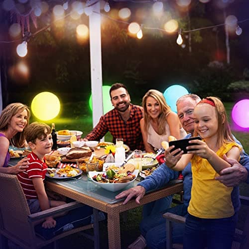 FLAMDYNO Pool Toys, 8 Pack 12" Light Up Beach Balls with 8 LED Modes, Up to 60H Glow Pool Balls, IP67 Waterproof & Leak-Resistant Inflatable Beach Balls for Kids 3-10, Pool Party Games & Decorations - Thumbnail 5