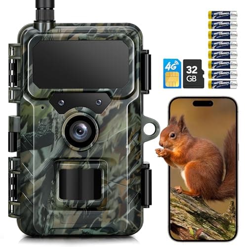 WIMIDING Trail Camera 4G Cellular 2K 48MP, Game Cameras with Night Vision Motion Activated Waterproof,Deer Cams Wildlife Cameras for Backyard Outdoor Wireless (32GB TF Card Included) - Image 1
