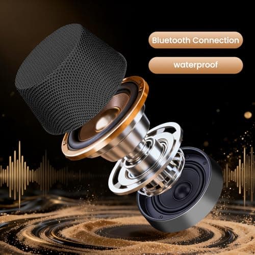 GOKINDOR Birthday Gifts for Men Who Have Everything Bluetooth Speakers Phone Stand, Portable Gadgets for Men Gifts Dad Gift Prensent (Black) - Thumbnail 2