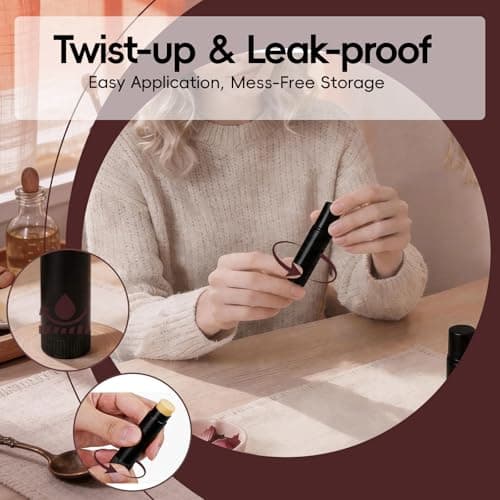 Pilloze 50pcs Lip Balm tubes Empty, 5.5ml (3/16 Oz), Black Lip Balm Container Bulk with Caps, Perfect for Kip Balm, Lip Gloss,Eeodorant, Chapstick, BPA Free & Leak Free, Portable (50, Black) - Thumbnail 5