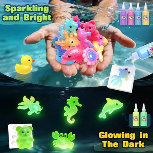 Coodoo Magic Water Elf Toy Craft Kits, Aqua Fairy Water Gel DIY Squishies Squishy Maker Toddler Kids Toys for Girls Boys Toys Birthday Gifts, Art Supplies Arts and Crafts for Kids Ages 4-6 4-8 8-12 - Thumbnail 3