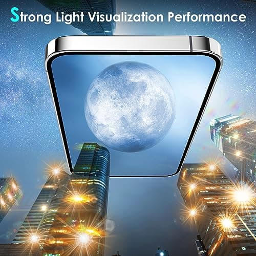 YWXTW Designed for iPhone 15 Pro/iPhone 15 Pro Max Camera Lens Protector Bling, [New Glitter Design] Individual Metal Tempered Glass Camera Cover Accessories Case Friendly (Silver Titanium Glitter) - Thumbnail 5