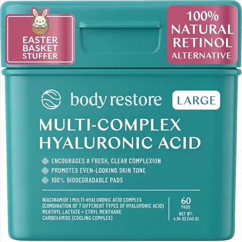 Body Restore Niacinamide Cooling Jelly Toner Pads – Mothers Day Gifts for Mom, Korean Skin Care, Face Wipe with Hyaluronic Acid, Birthday Gifts for Women – Cooling Jelly - Image 1