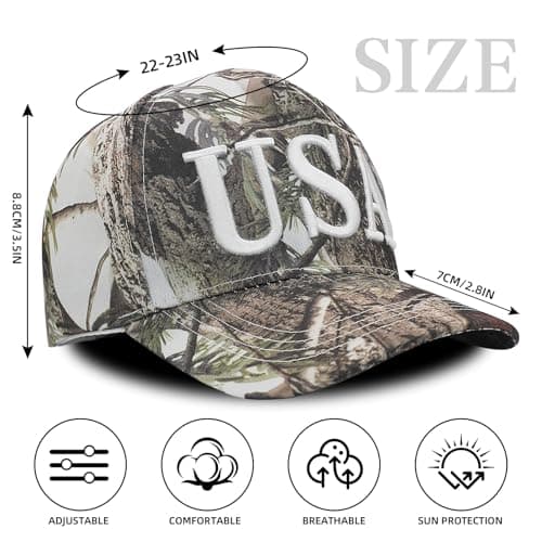 LELVK USA Hat American Flag Baseball Cap Trucker Adjustable Breathable 4th of July Accessories for Men Women Gifts - Thumbnail 5