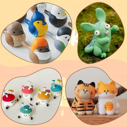 CiaraQ Polymer Clay Starter kit, Oven Bake Modeling Clay with Sculpting Tools, 60 Colors, 3.24 lb - Thumbnail 6