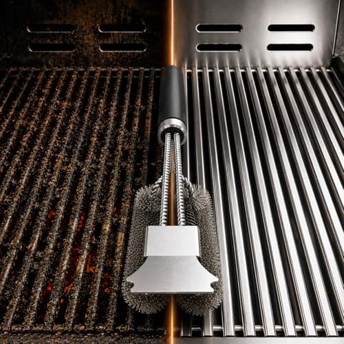 KENWQZI Grill Scraper Tool Stainless Steel Griddle Scraper for Blackstone Flat Top Grill, Heavy Duty BBQ Cleaning Scraper with Adjustable Handle, Metal Scraper for Cast Iron, Kitchen & Outdoor Cooking - Thumbnail 3