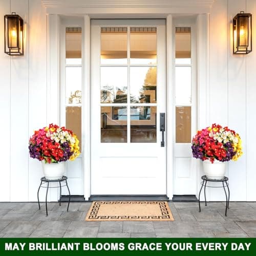 FULLMUSIC Artificial Flowers for Outdoor, 20 Pcs UV Resistant Realistic Pansies Fake Flowers for Indoor and Outdoor Garden, Porch, Patio, Window Box Decor All Year Round (20, Mixed Color) - Thumbnail 6