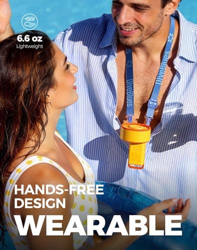 Diveblues Portable Handheld Fan, 7.4m/s High Speed Turbo Fan, 180° Foldable 4-in-1 Personal Neck Fan Integrated Carabiner Clip, 100 Speed Stepless Control, USB-C Rechargeable, 12H Battery, Fanzy D6036 - Thumbnail 5