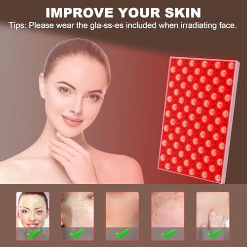 Red Light Therapy Lamp, Red Light Therapy for Body, Infrared Light Therapy Panel for Face with Stand, 660nm Red and 850nm Near Infrared LED Red Light Therapy Device at Home for Face and Body (2 Pack) - Thumbnail 2