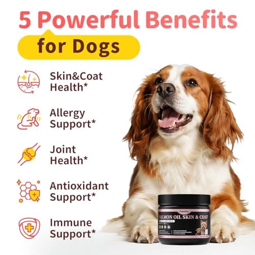 Salmon Oil for Dogs Skin & Coat, 13 in 1 Wild Alaskan Fish Oil for Dogs - Thumbnail 2