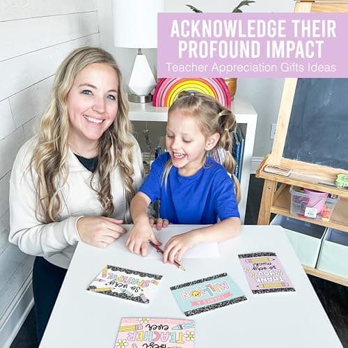 Hadley Designs 24 Teacher Thank You Cards with Envelopes - 6 x 4 Teacher Appreciation Cards Bulk, End of School Year, Graduation 2026, Teachers Appreciation Week, Thank You Teachers Card from Student - Thumbnail 4