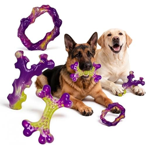 Frienhund 6-Pack Dog Toys for Aggressive Chewers: Dog Toy for Aggressive Chewer Large Breed, Dog Toy to Keep Them Busy, Dog, Bacon Flavor