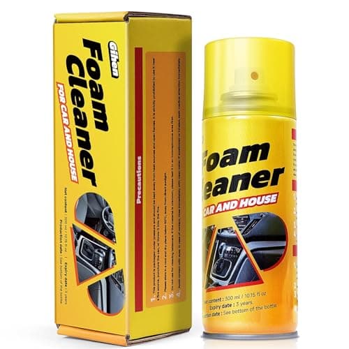Gihen Multi-Purpose Foam Cleaner Spray for Auto Interior & Household Surfaces, All-Round Dirt Remover for Car Seats Dashboard Couch Fabric, 300ml