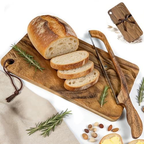 Wnfou Sourdough Bread Board Set, 16" Bread Bow Knife and Cutting Board with Crumb Tray, Magnetic Storage, Ergonomic Design, Perfect for Bagels, Homemade Bread, Ideal Baking Gift for Women - Image 1