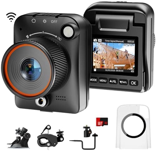 GOWWPUN Time Lapse Camera WiFi Construction Outdoor,4k Timelapse Video Camera Captures Plant Growth,City Traffic,Gifts Idea,Nature,Weather Records,110°Angle View,6 Months Battery Life,Include TF Card - Image 1