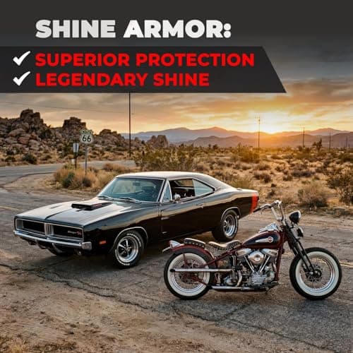 Car Wax Spray and Ceramic Coating for Cars - 3 in 1 Waterless Car Wash and Detailing - Quick Effect Coating Agent for Car - High Gloss Car Coating Spray, Shiny Car Stuff by Shine Armor - 8FlOz - Thumbnail 3