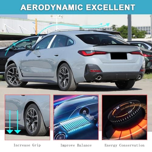 KHK G26 Trunk Spoiler, Gloss Black Car Rear Trunk Tail Spoiler, M4 Style Rear Wing Spoiler Fits for BMW 4-Series G26 I4 4-Door Gran Coupe 2021 2022 2023 2024 - Thumbnail 5
