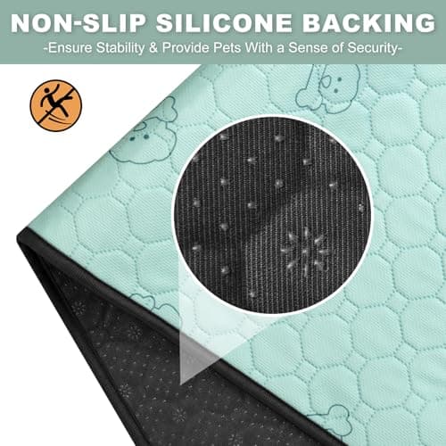 Washable Pee Pads for Dogs, 36"x36" 2 Pack Reusable Puppy Training Pads, Super Absorbent Waterproof Leak-Proof Dog Pee Pads, Non-Slip Bottom, Heavy Duty Whelping Pads for Crate, Playpen, Bed, Floor - Thumbnail 4