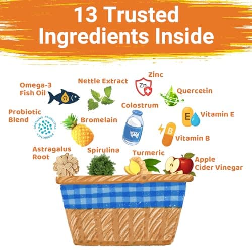 Dog Allergy Chews for Itchy Skin Relief - Seasonal Allergy and Immune Support with Colostrum, Omega 3, Probiotics, Turmeric, Zinc, Vitamins B & E - Helps with Paw Licking & Scratching - 90 Soft Chews - Thumbnail 4