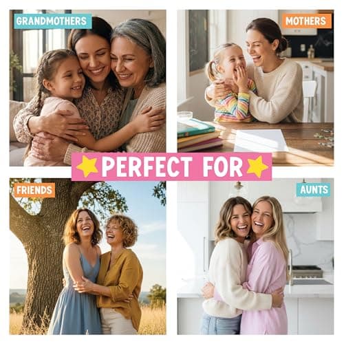 Hadley Designs Happy Mothers Day Card For Mom - 8x5.3in Mother's Day Card For Mom, Mother Gift Greeting Cards, Premium Single Mother Cards From Daughter and Son, Designed in USA - Thumbnail 6