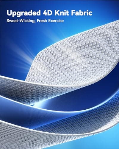 Elbow Brace Support with Gel Pads Breathable Elbow Compression Sleeve for Men & Women 4D Knit Elbow Sleeve for Golfer's, Tennis Elbow, Tendonitis, Reduce Joint Pain During Any Activity(White, Large) - Thumbnail 5