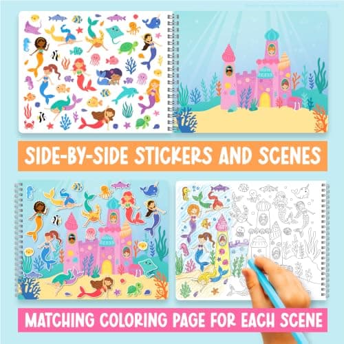 Sticker Books for Toddler 3-5 Years - Toddler Sticker Book Preschool Learning Activities, Kids Stickers Ages 4-8 Quiet Books for Toddlers 3-5, Kids Travel Activities, Educational Toddler Girl Gifts - Thumbnail 3