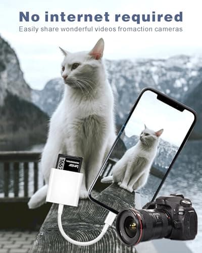 USB C SD Card Reader for iPhone 15/16,Type C SD Card Adapter with Dual Slots for iPad Mac MacBook Laptop Android,TypeC High-Speed Trail Camera Viewer Memory Card Reader, Plug and Play - Thumbnail 4