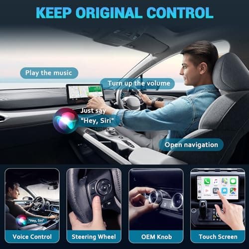 Wireless CarPlay Adapter for iPhone, 2026 Upgraded Mini Design & Plug and Play & 5s Auto Stable Connection Converts Wired Connections to Wireless Compatible for iPhone 6+ (iOS 10+) & 2016+ Car - Thumbnail 5