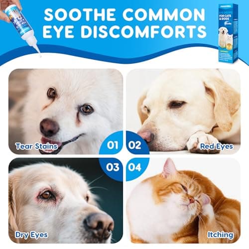 PHASORRA Dog & Cat Eye Drops, Soothing Eyes, Relieve Eye Irritation & Itching, Redness, Gentle and Safe - 2 fl oz - Thumbnail 3