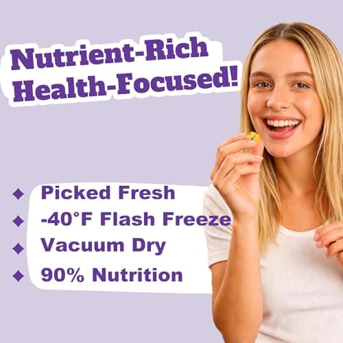 16 oz Freeze Dried Passion Fruit Chunks - 100% Natural, No Sugar No Additives | Crunchy Tropical Fruit Snacks for Smoothies, Baking, Yogurt, Tea & Desserts | Vegan, Gluten-Free - Thumbnail 3