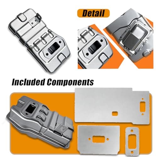 P100006321 Muffler Exhaust System Fits For Echo PB8010 PB9010 EB810 EB910 Backpack Leaf Blower Replace OEM P100012130 P100006321 Blower Muffler - Thumbnail 3