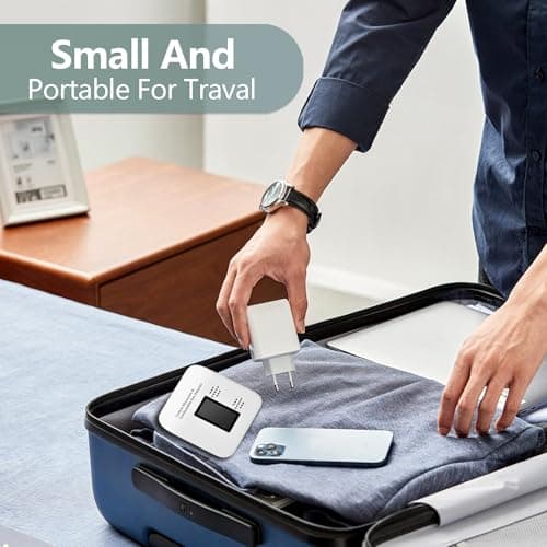 Carbon Monoxide Detectors Plug in, 4-in-1 CO & Natural Gas Detector with Fast Response Sensor, Ultra-Thin Plug, Temperature & Humidity Display for Home, Apartment & RV Safety - Thumbnail 3