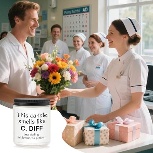 Nurse Gifts for Women Men, Nurses Week Nursing Gifts for Nurse Medical Assistant Students Graduation RN CNA LPN, Funny Appreciation Gift for Nurse Doctor Practitioner, Doctors Day Birthday, Candles - Thumbnail 5