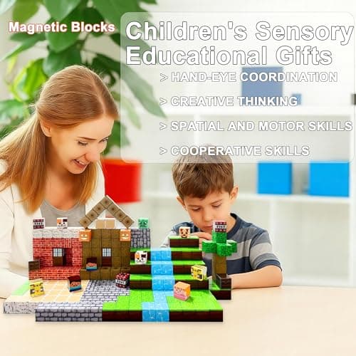 MFR Magnetic Building Blocks 150PCS, Magnetic Blocks Toy Set for Kids, STEM Magnetic Construction Building Toys, Creative Learning Gift for Boys & Girls Ages 3–10 - Thumbnail 5