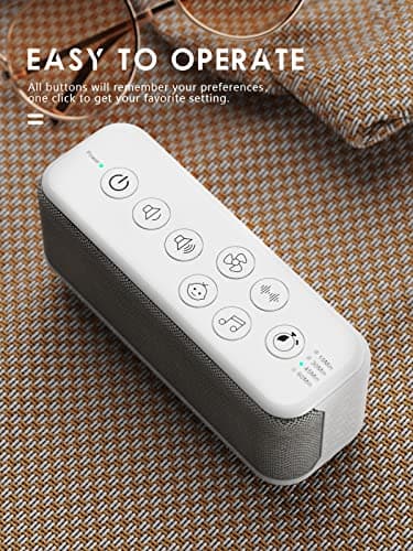 OnLyee White Noise Machine for Office Privacy, USB Rechargeable Sound Machine with 42 Non-Looping Sounds, Auto-Off Timer for Focus, Sleep and Travel - Thumbnail 6
