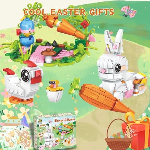 Tecnobicho STEM 12-in-1 Rabbit Building Blocks Toys for Boys Girls 6 7 8 9 10 11 12 Years Old Creative Bunny Building Set Valentines Christmas Birthday Gifts - Thumbnail 5