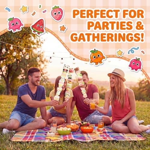 Oricandy 90cm Extra Long Jumbo Fruit Marshmallow Sticks – 1 lb, Individually Wrapped Candy for Easter Baskets & Parties Valentines Candy - Thumbnail 5