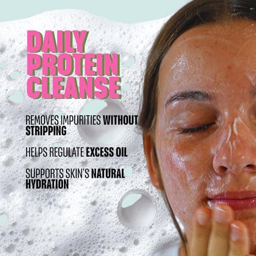SurFACE Face Wash with Kale, Carrot and Lemon Proteins, Green Tea, Chamomile, Aloe and Cucumber – Gentle Daily Antioxidant Cleanser for Hydrated, Balanced Skin – Kale Yeah! - 6 oz - Thumbnail 6