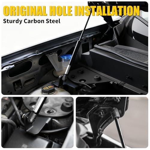 Maxzina Hood Lift Supports Compatible with 2022-2025 2026 Ford Maverick Gasoline Front Hood Bonnet Shock Struts Gas Springs Shocks for 2024 Ford Maverick Accessories - Thumbnail 6