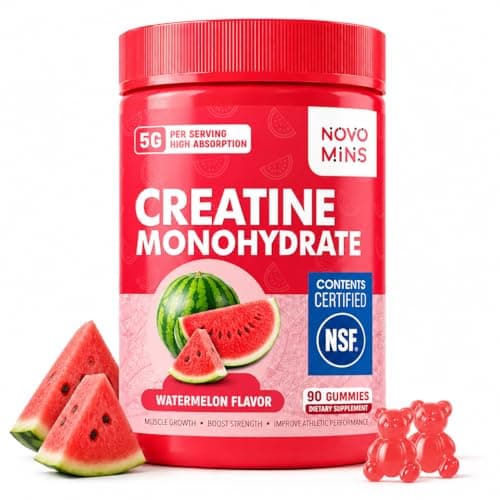 NSF Certified Creatine Monohydrate Gummies for Men & Women, 5g Creatine per Serving,Creatine Gummy for Muscle Strength, Energy & Performance Support, Pre Workout Supplement,Watermelon Flavor,90 Count - Image 1