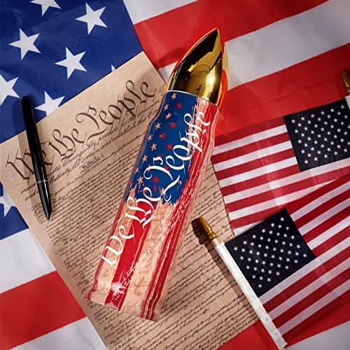 Funslive We the People American Flag, 250 Anniversary USA 17 oz Bullet Tumblers -Fishing Hunting Camping Mens Gifts Ideas - Gift for Dad Who Have Everything - Easter Birthday Gifts for Men 2026 - Thumbnail 4