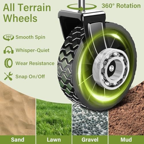 Collapsible Wagon Cart with All-Terrain Wheels - Folding Utility 280LBS Heavy Duty Wagons Carts for Grocery Sports Garden Shopping Camping Fishing (Black, 120L) - Thumbnail 6