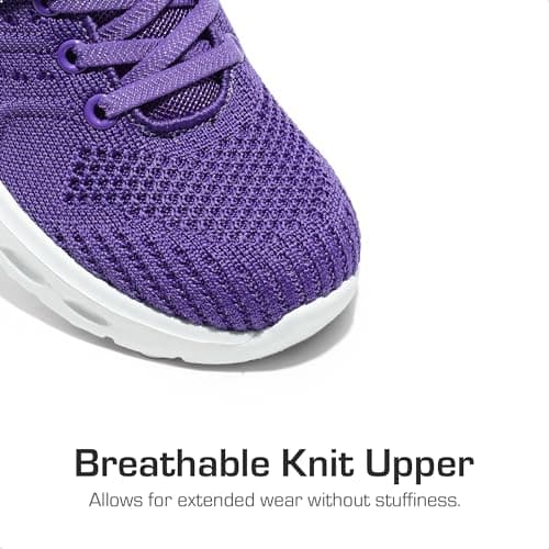 DREAM PAIRS Boys Girls Shoes Kids Tennis Footwear EZ-Ons GoGetters Running Athletic School Sneakers for Little/Big Kid,Size 13 Little Kid,Purple,KD18001K - Thumbnail 2