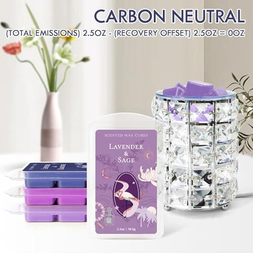 STRN Wax Melts Natural Soy Wax Cubes with Essential Oils, 8x2.5oz Long-Lasting Fragrance Refreshing Wax Melt for Wax Warmers, Lavender & Gardenia, Sage, Chamomile, Sandalwood Scent for Home, Spa - Thumbnail 5