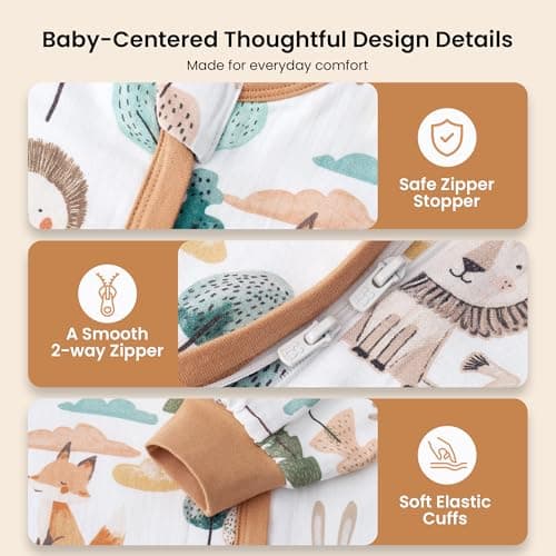 i-baby Outlast® Baby Sleep Sack with 2-Way Detachable Sleeves, Unisex Toddler Sleeping Bag with Smart Temperature Regulation, Growth-Friendly Baby Wearable Blanket with Legs for Infants, 1-2T - Thumbnail 6