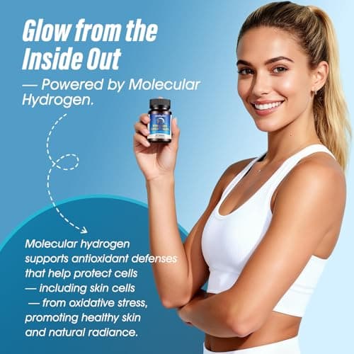 Hydrogen Water Tablets with 150MG Magnesium, 10 PPM H2 Hydrogen Tablets for Drinking Water, Rich in Antioxidants, Supports Cellular Health, Recovery, Immune & Brain Cognitive Function (90 Servings) - Thumbnail 3