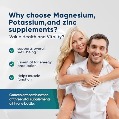 Potassium Magnesium Supplement - 150 Capsules - High Absorption Magnesium Complex - Potassium Supplement to Support Vascular Health & Leg Cramp - Thumbnail 3