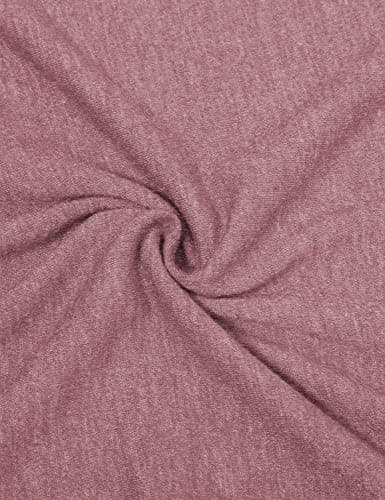 Maternity Tunic, Quinee Women Round Neck Short Sleeve Summer Breastfeeding Pajamas Layering Nursing Tops Easy Acces Home Wear Button Details Comfortable Knitted Shirts Rose Red XXL - Thumbnail 6