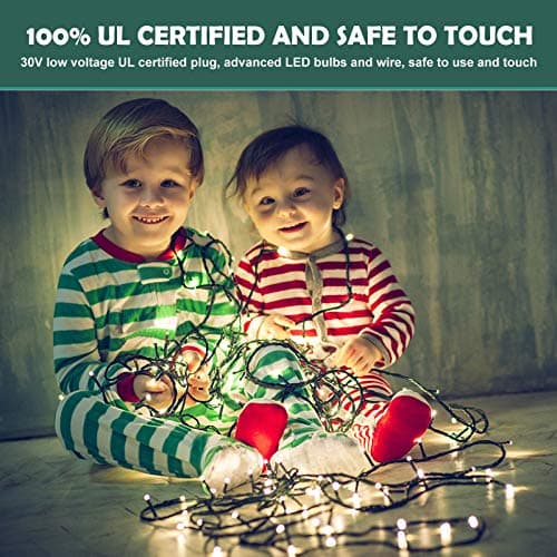 XUNXMAS Bright Christmas Lights Outdoor 800 LED Christmas String Lights, 272ft 8 Modes Timer Fairy Twinkle Tree Lights for Home, Party, Holiday, Indoor Xmas Decorations Cool White - Thumbnail 6